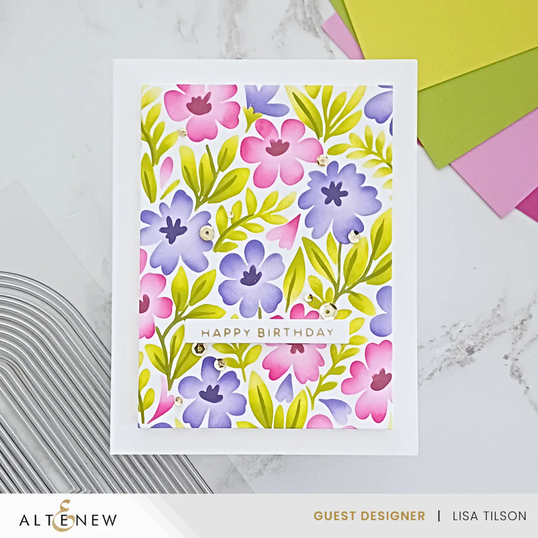ALTENEW -Stencil Art: Styled Backgrounds Layering Stencil Set (6 in 1) - 7