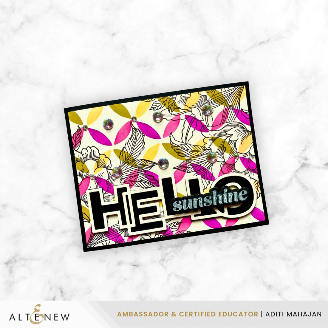 ALTENEW -Stencil Art: Styled Backgrounds Layering Stencil Set (6 in 1) - 11