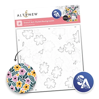 ALTENEW -Stencil Art: Styled Backgrounds Layering Stencil Set (6 in 1)