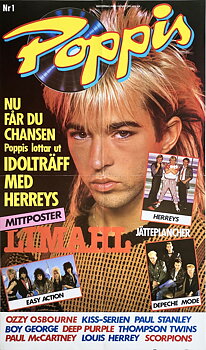 POPPIS Nr 1 - LIMAHL Depeche mode - Löpsedel (1985) 
