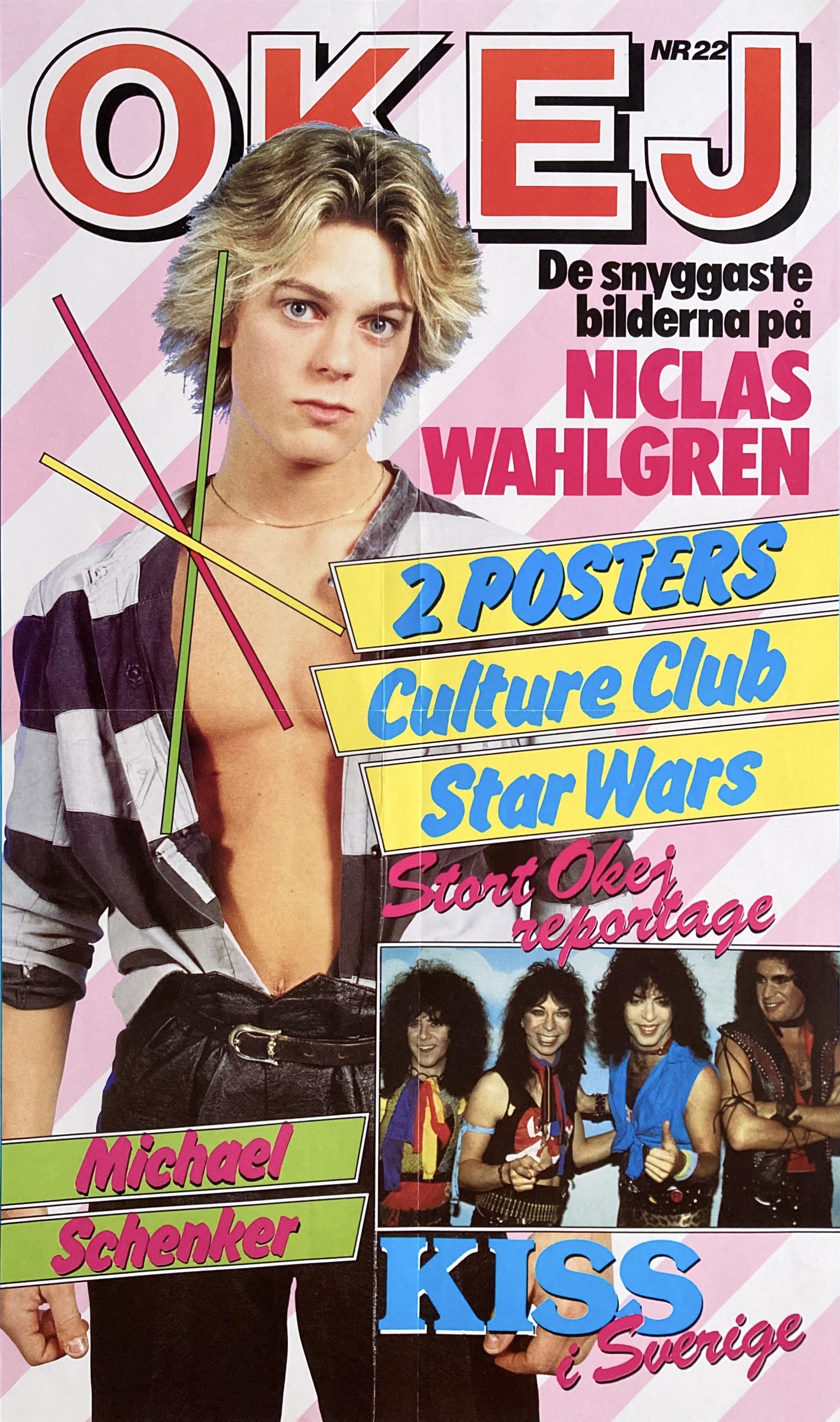 OKEJ Nr 22 - NICLAS WAHLGREN, KISS Löpsedel (1983)  - 3
