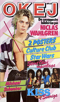 OKEJ Nr 22 - NICLAS WAHLGREN, KISS Löpsedel (1983) 
