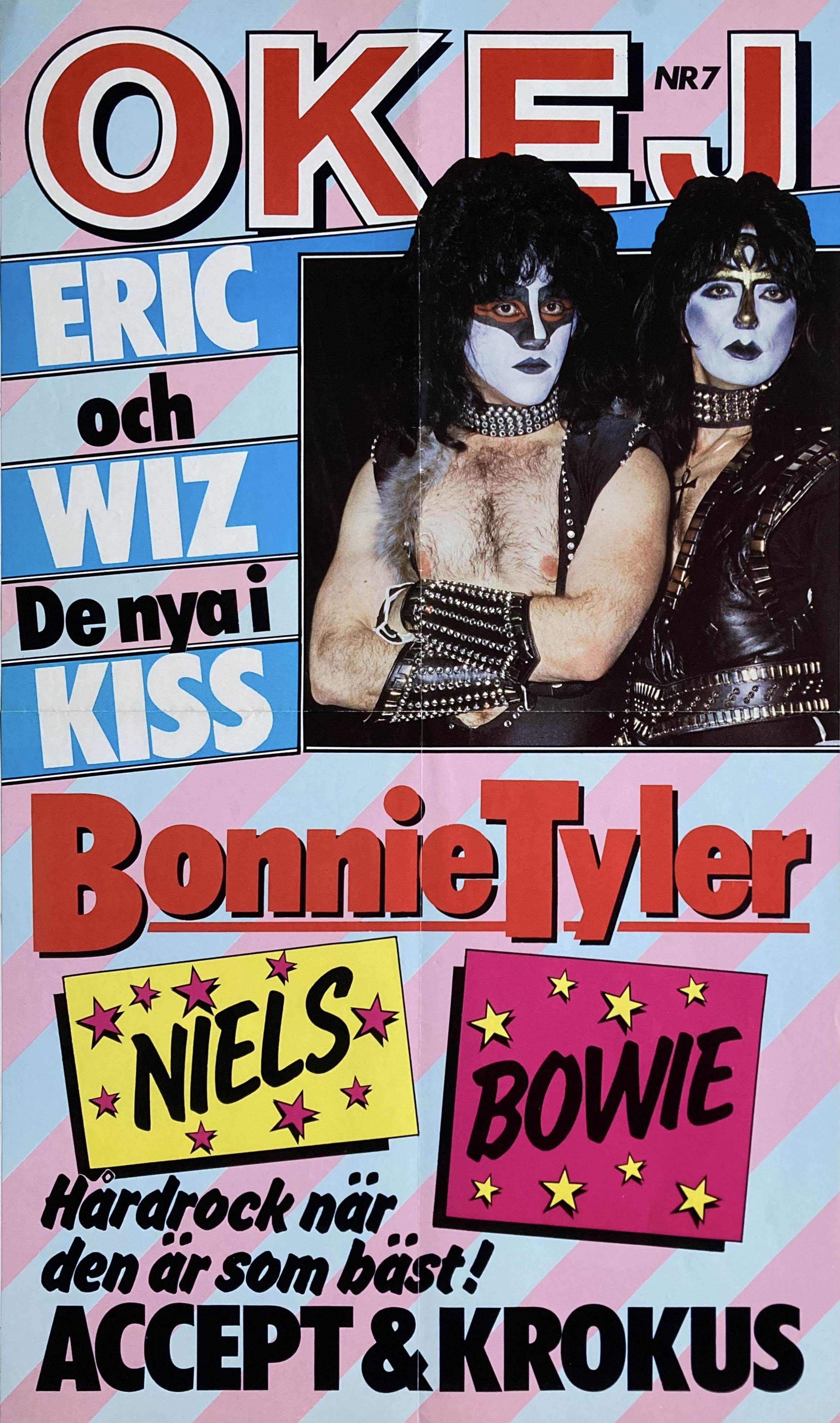 OKEJ No 7 - KISS Pop magazine bill (1983)  - 2