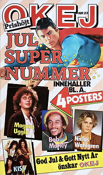 OKEJ Nr 23 - STÅLMANNEN, KISS, MAGNUS UGGLA Löpsedel (1983) 