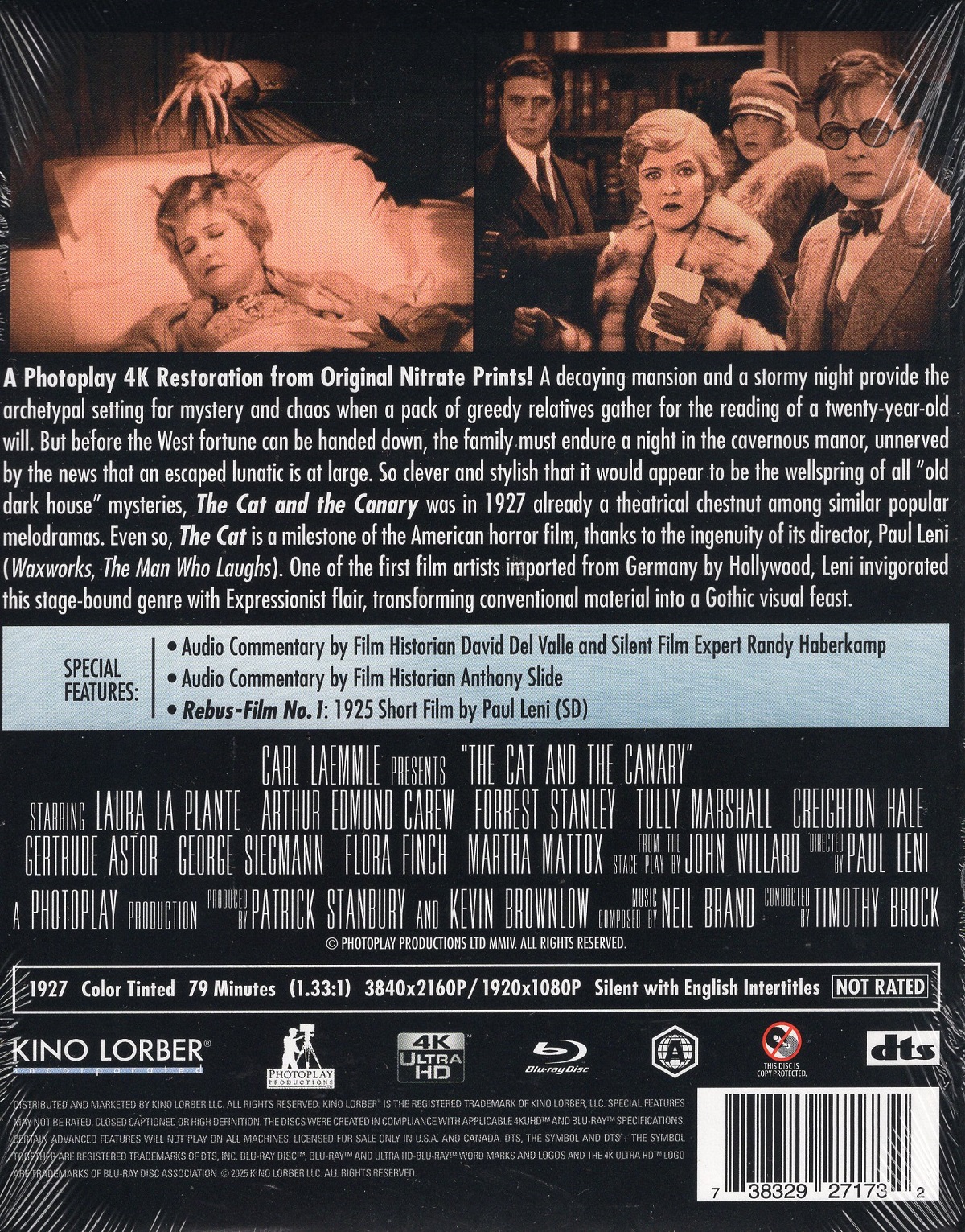 The Cat And the Canary (ej svensk text) (4K Ultra HD + Blu-ray) - 2