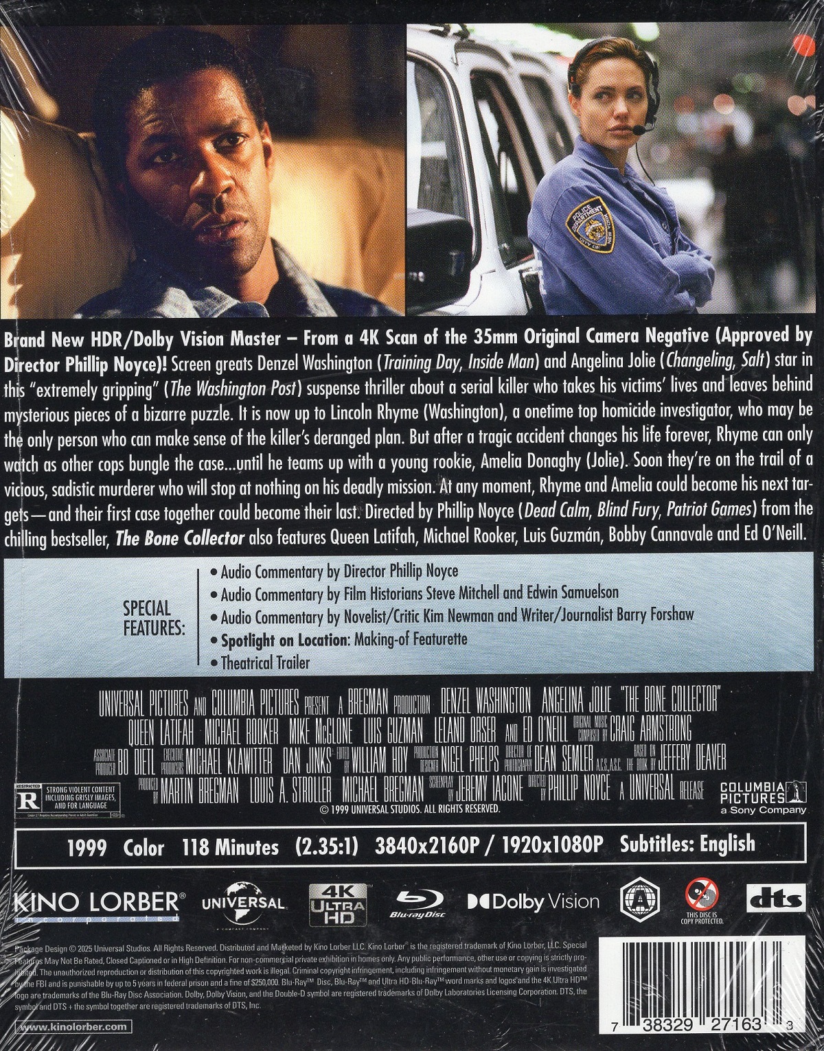 The Bone Collector (ej svensk text) (4K Ultra HD + Blu-ray) - 2