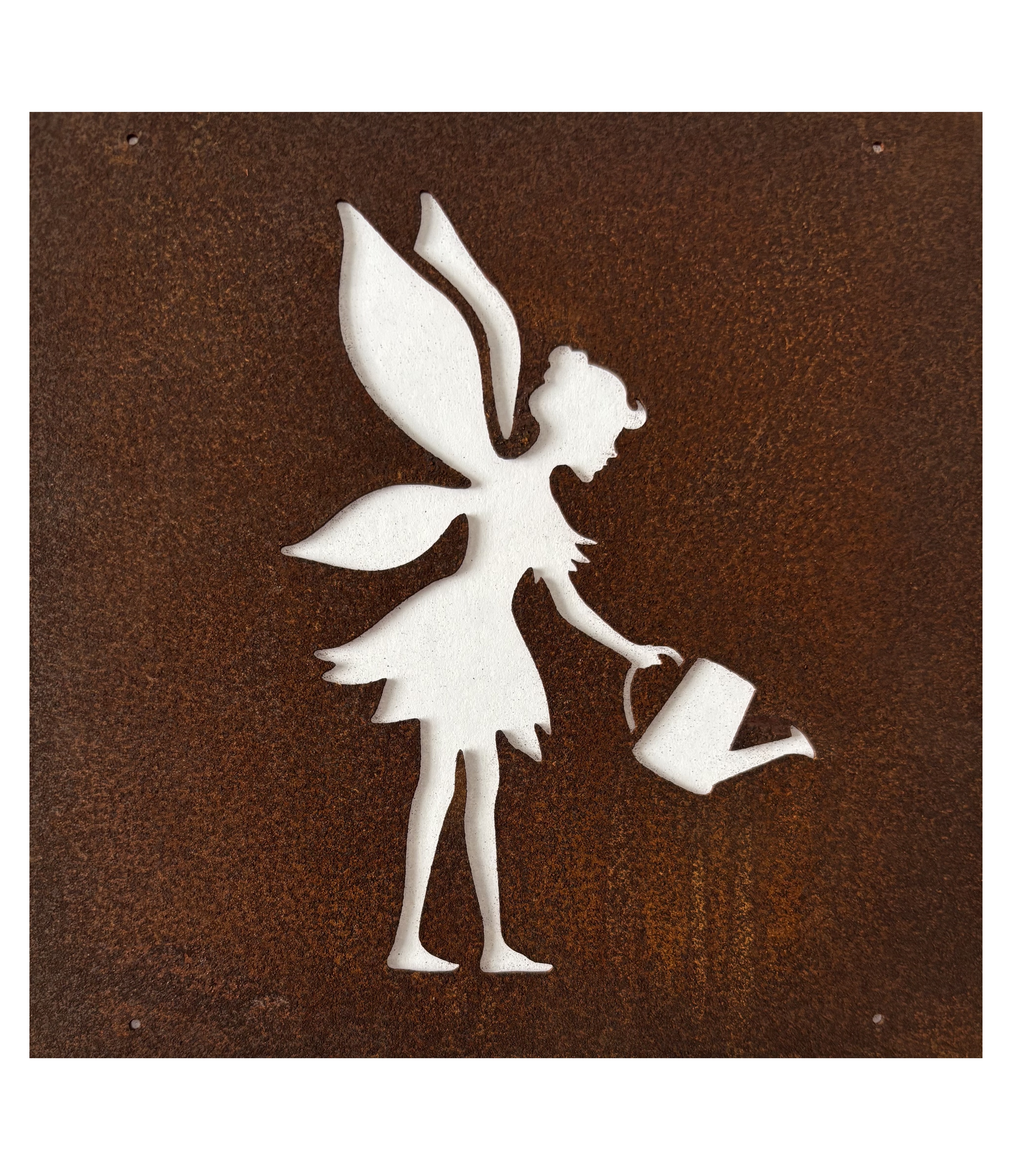 Rostig skylt till armeringsnät ÄLVA med VATTENKANNA 14 cm