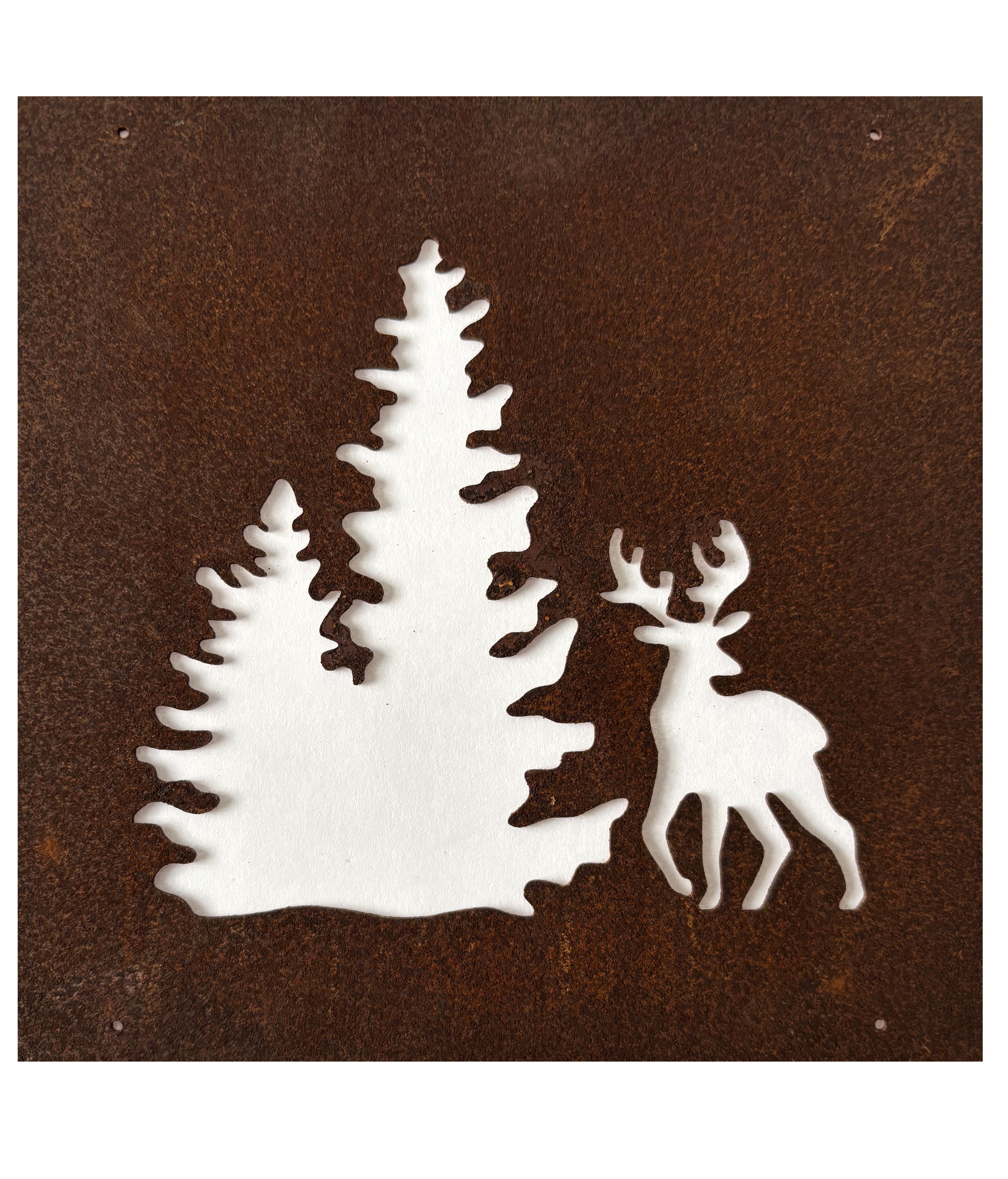 Rostig skylt till armeringsnät GRANAR & HJORT 14 cm