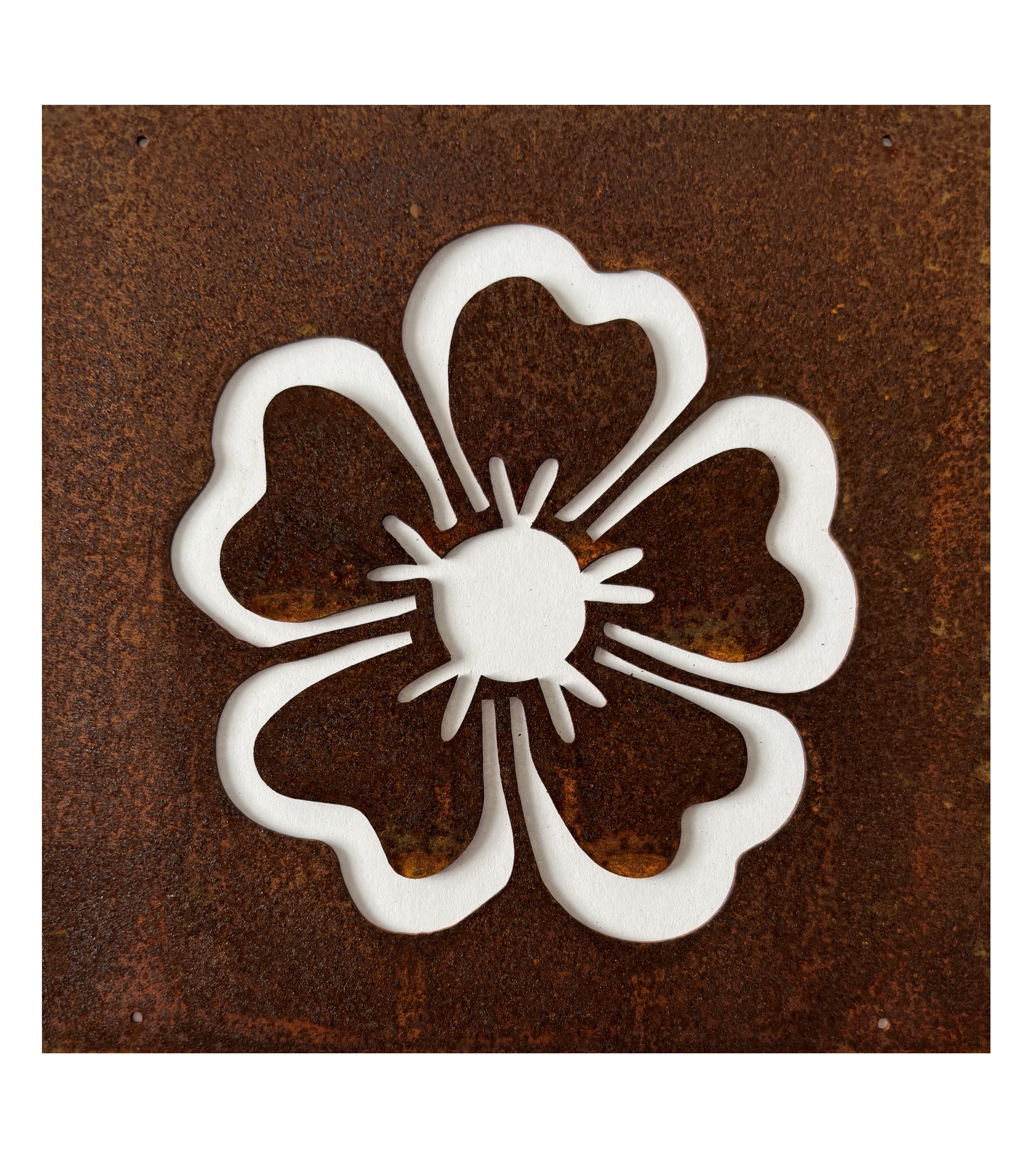 Rostig skylt till armeringsnät HORTENSIA 14 cm