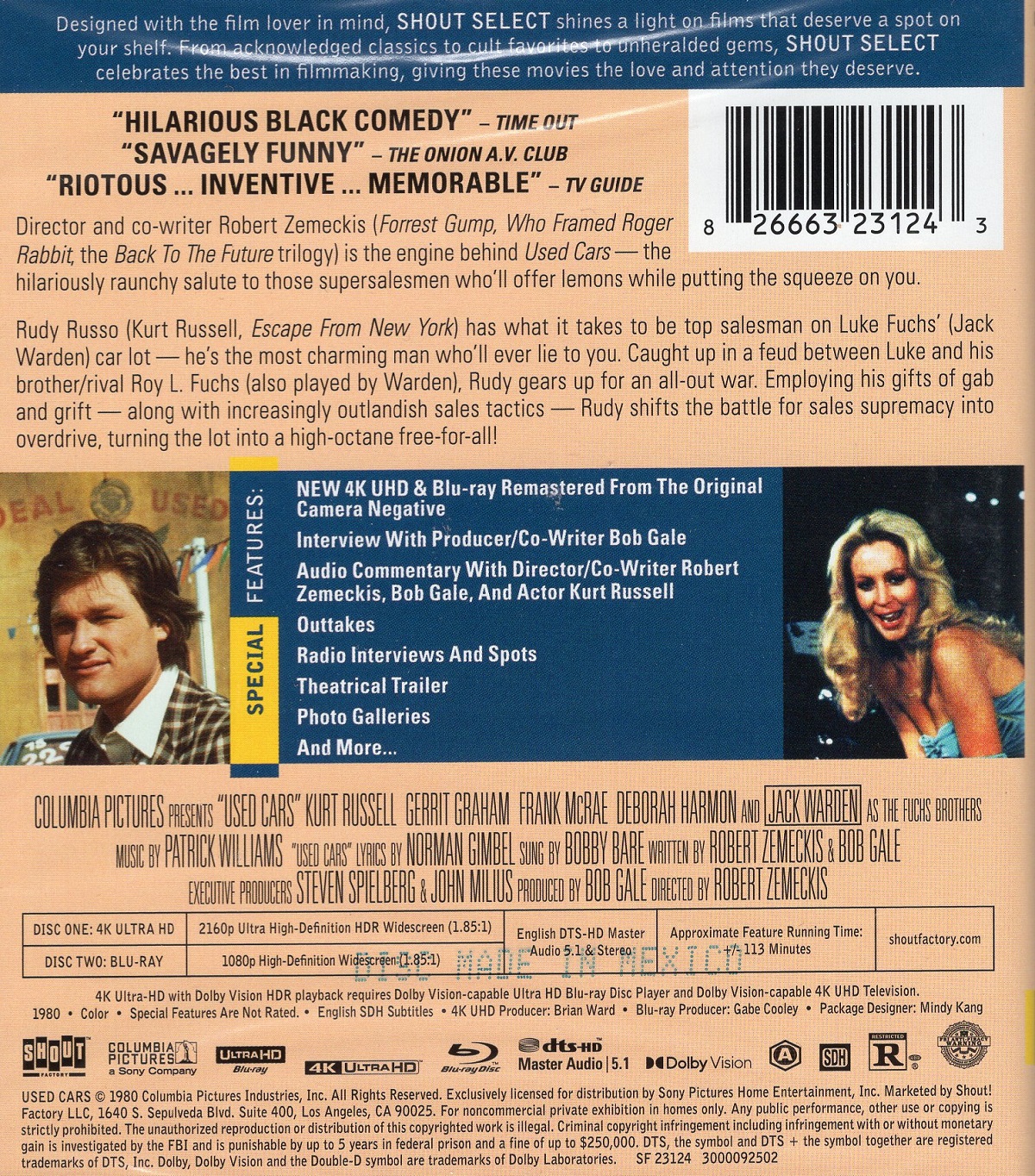 Used Cars (ej svensk text) (4K Ultra HD + Blu-ray) - 2