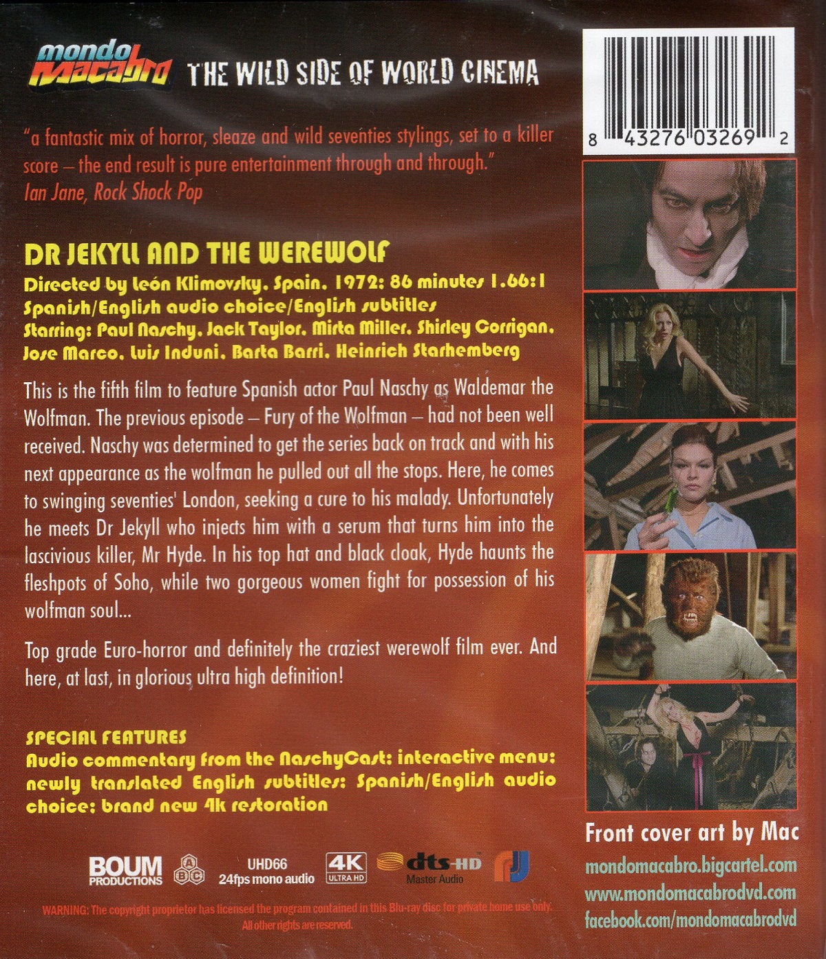 Dr. Jekyll And the Werewolf (ej svensk text) (4K Ultra HD) - 2