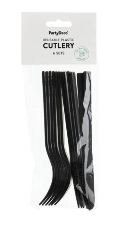 Plastbestick - Svart - 2