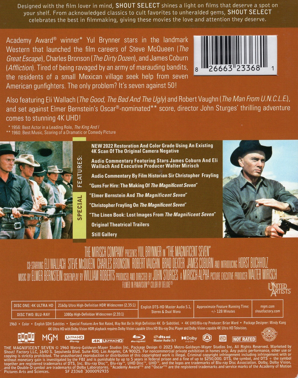 The Magnificent Seven (ej svensk text) (4K Ultra HD + Blu-ray) - 2