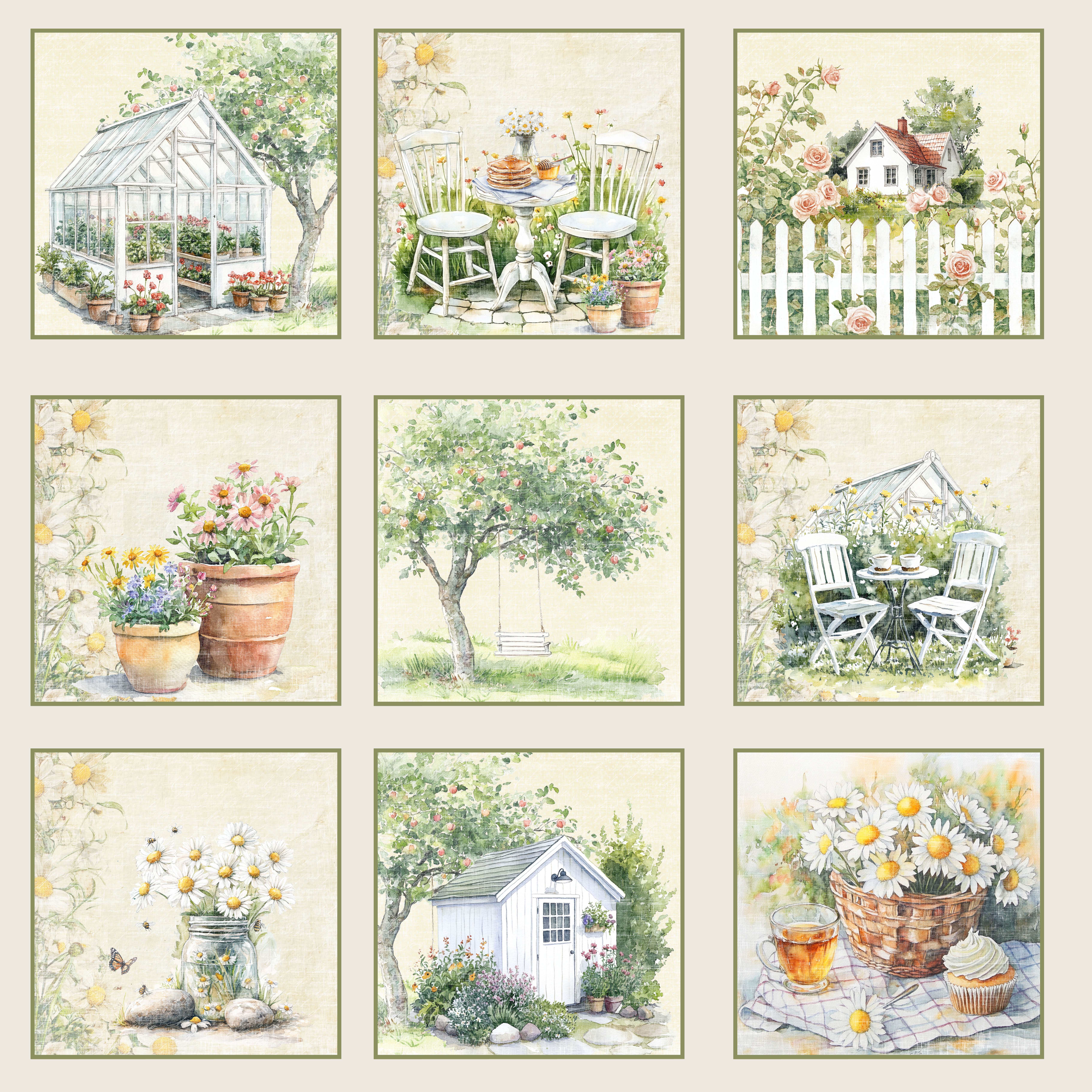 Pappersark - Summer tags 12x12