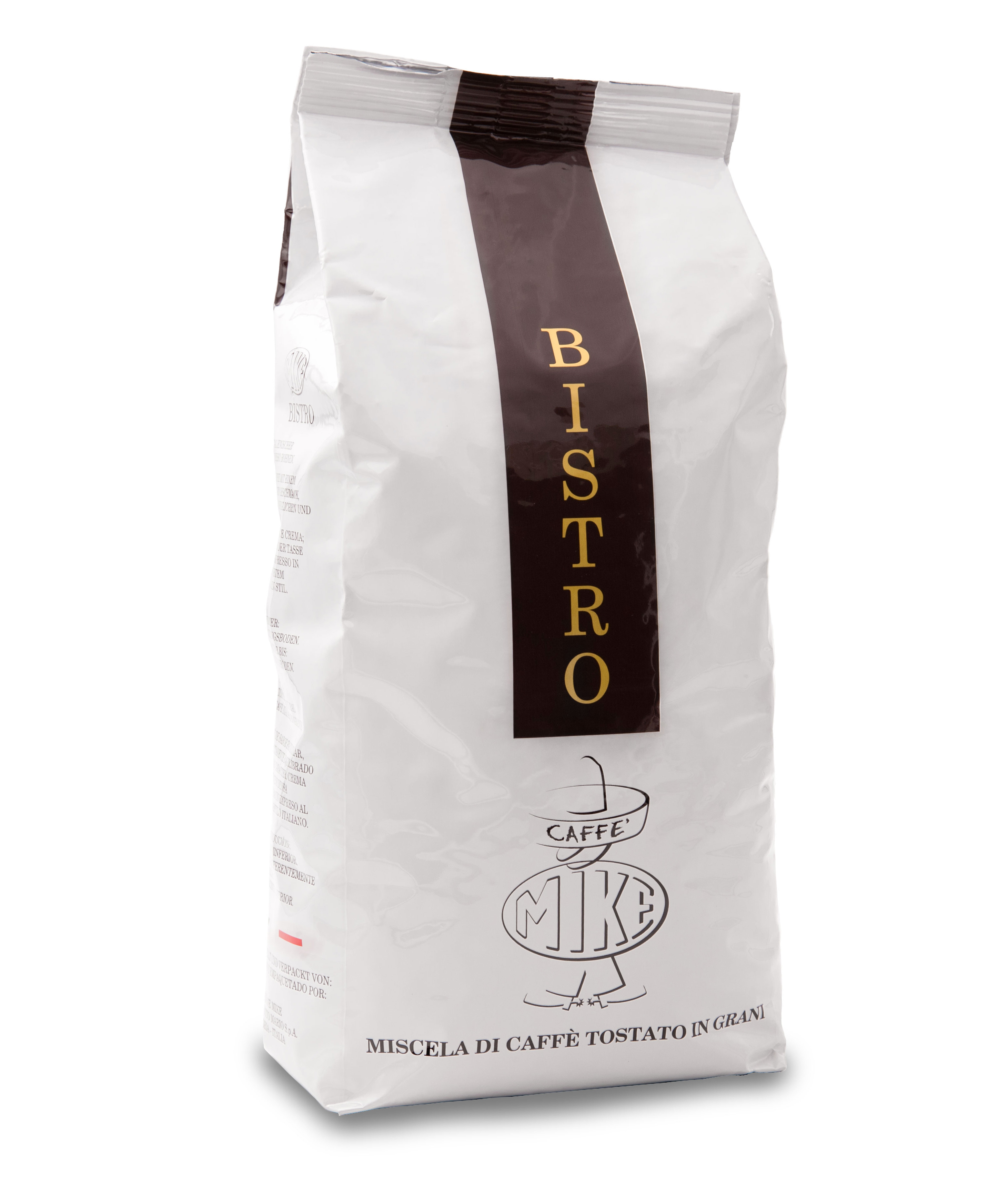 Caffè Mike - Bistro - Mörkrostade hela espressobönor - 1000g