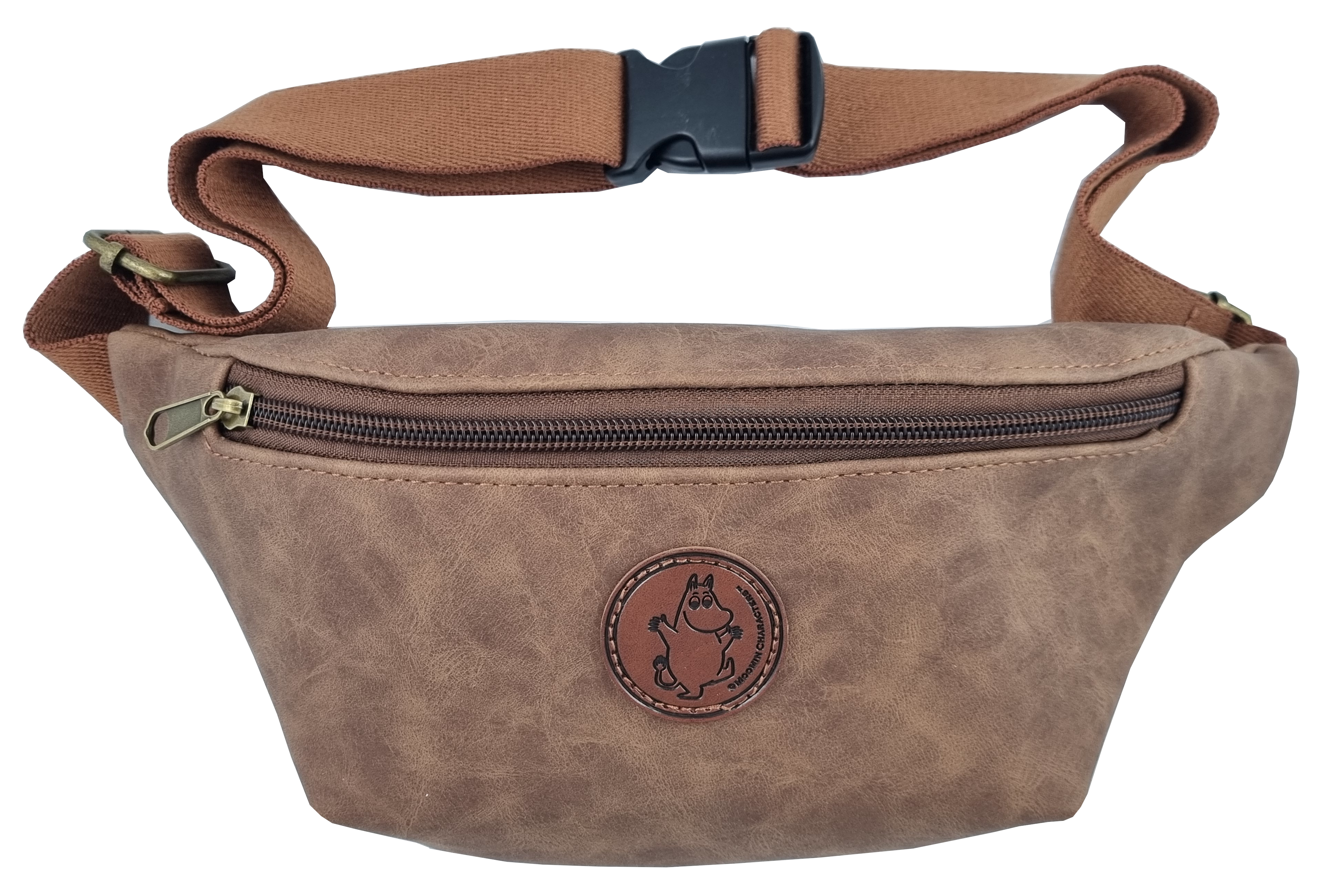 Moomin Belly Bag - Brown PU Leather