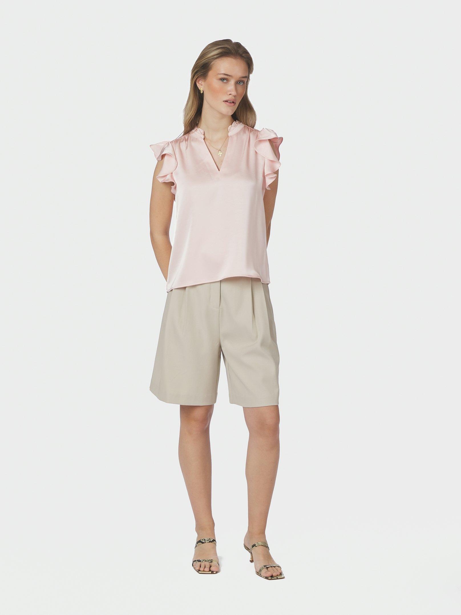 Stella Heavy Sateen Blouse Light pink - 5