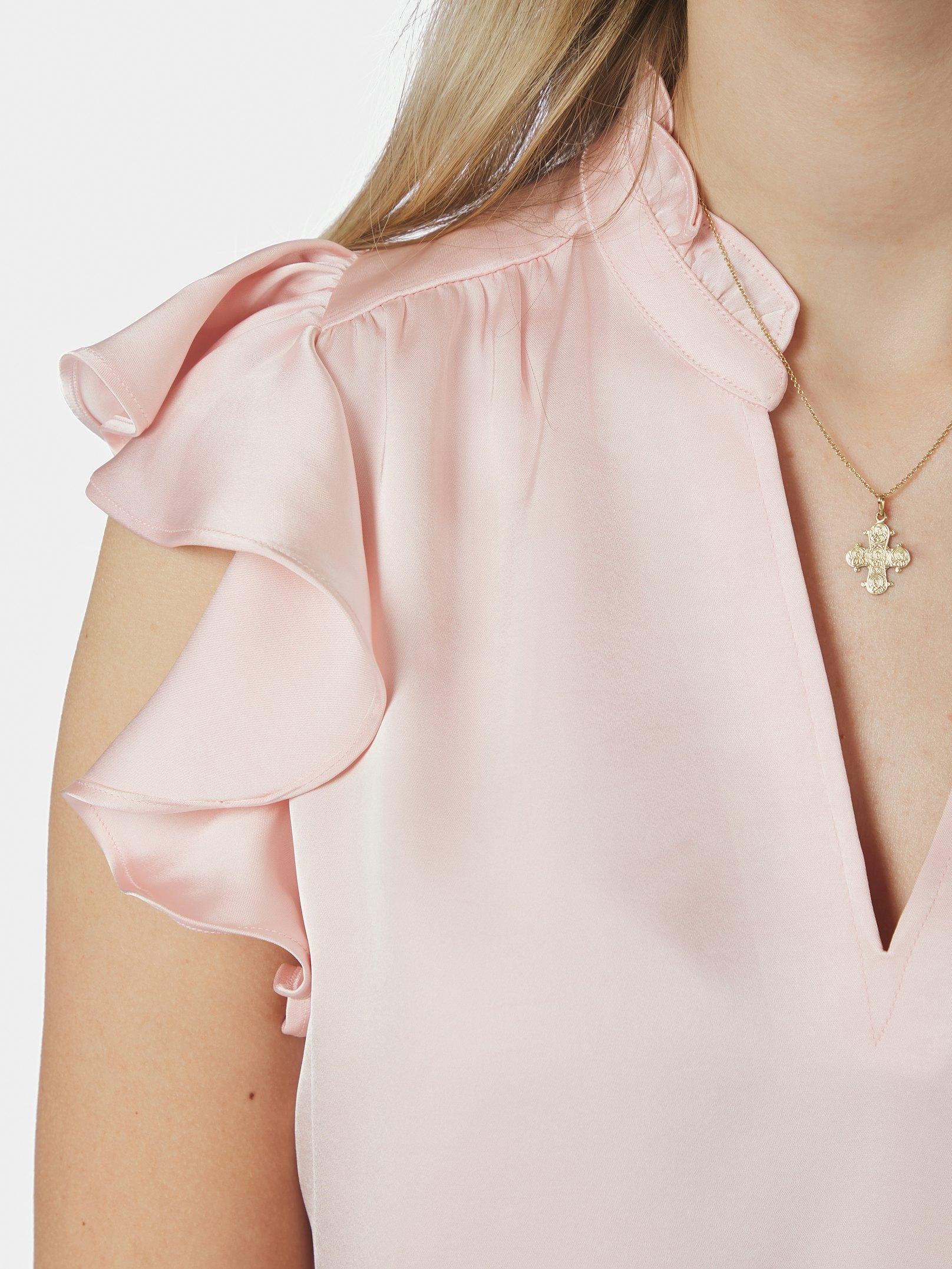 Stella Heavy Sateen Blouse Light pink - 6