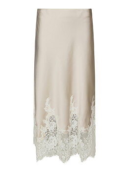 Yelina Heavy Sateen Skirt Champagne