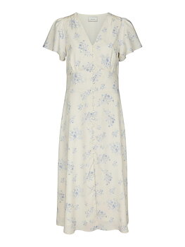 Eleni Delicate Flower Dress Creme