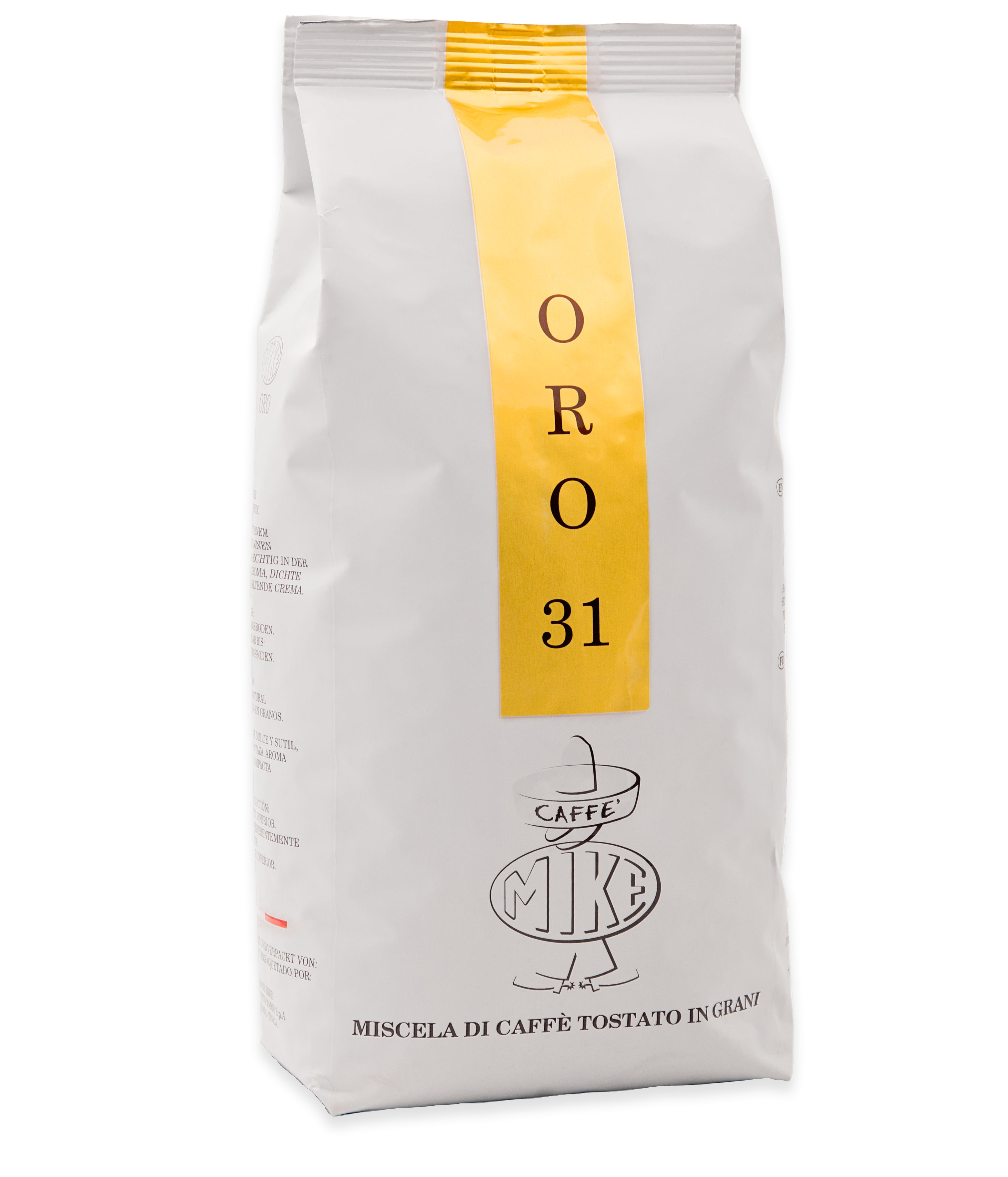 Caffè Mike - Oro 31 - Mörkrostade hela espressobönor - 1000g