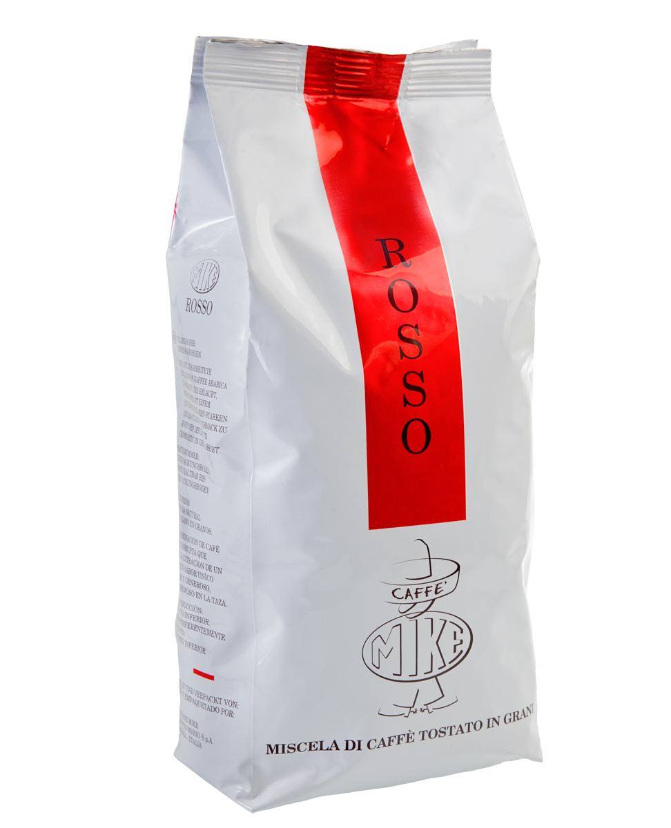Caffè Mike - Rosso New - Mörkrostade hela espressobönor - 1000g