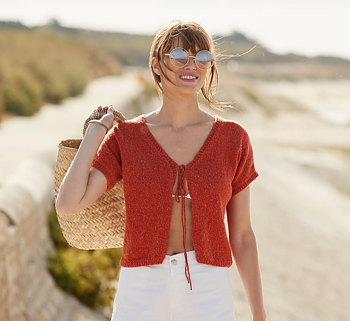 Mönster till kofta 185-05 i Plassards Macaron