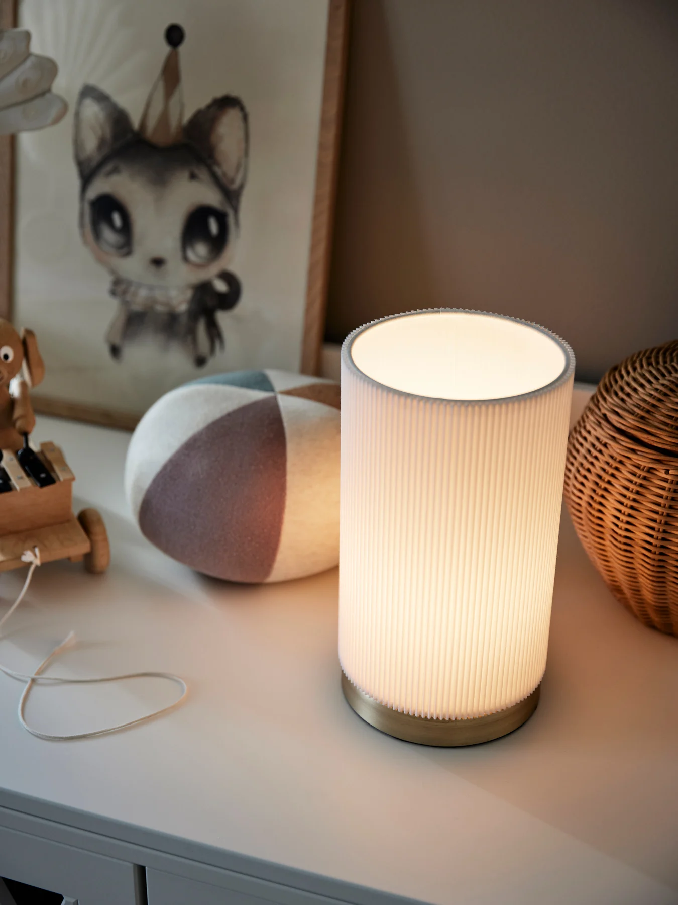 PR HOME  Bordslampa Dora Vit 25 cm - 2
