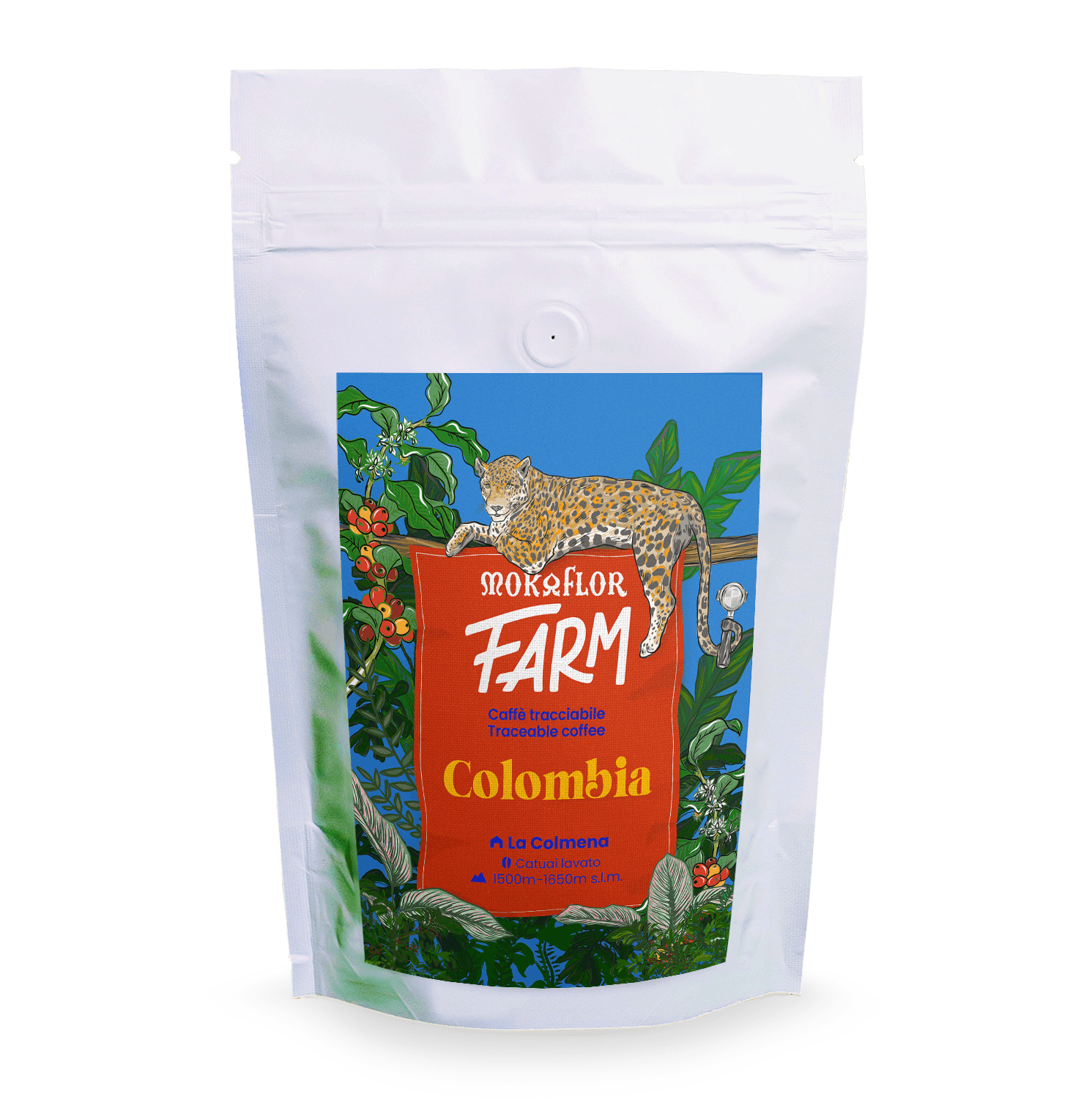 Mokaflor - FARM Colombia La Colmena - Mellanrostade hela kaffebönor - 250g