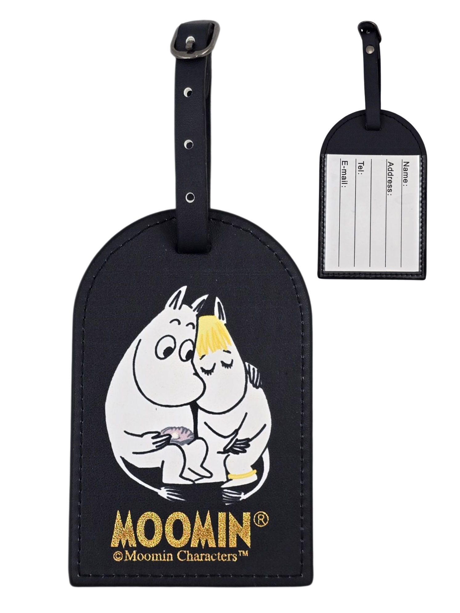 Mumin Bagagetag - Mumintrollet & Snorkfröken Svart