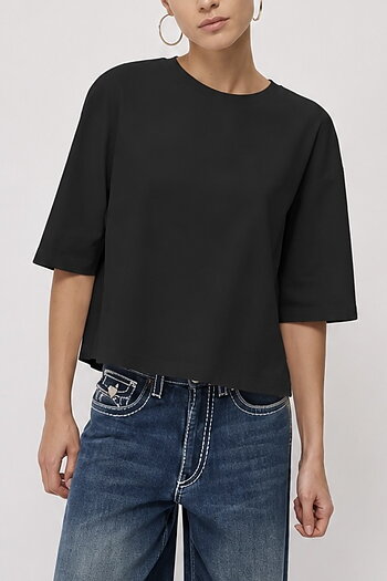 OttodÁme - Poplin Blouse Black