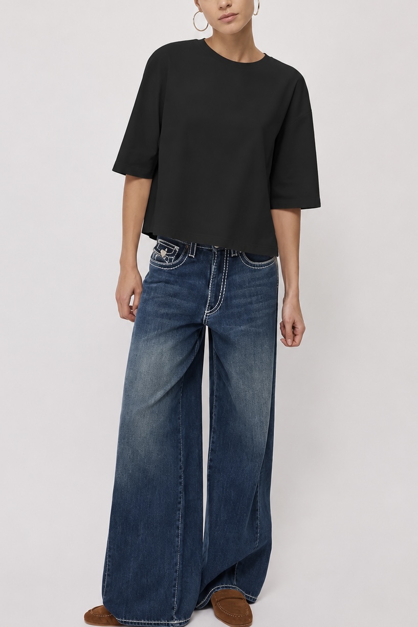 OttodÁme - Poplin Blouse Black - 4