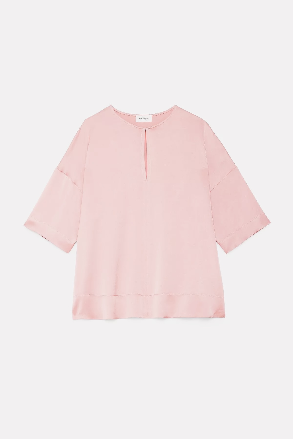OttodÁme - Viscose Satin Blouse Quarzo - 4
