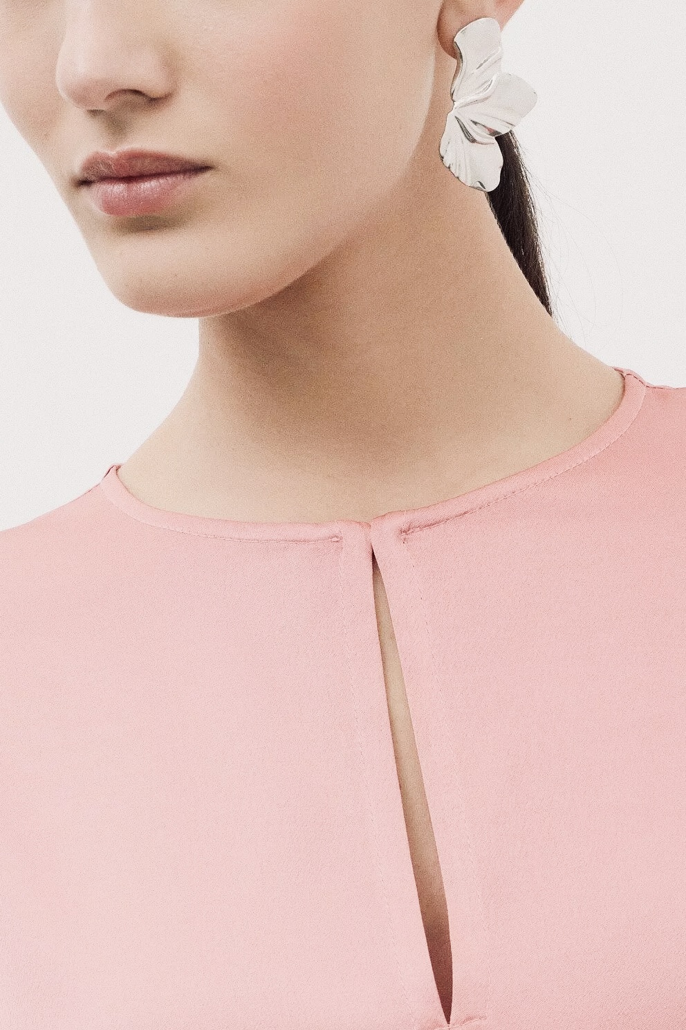 OttodÁme - Viscose Satin Blouse Quarzo - 3