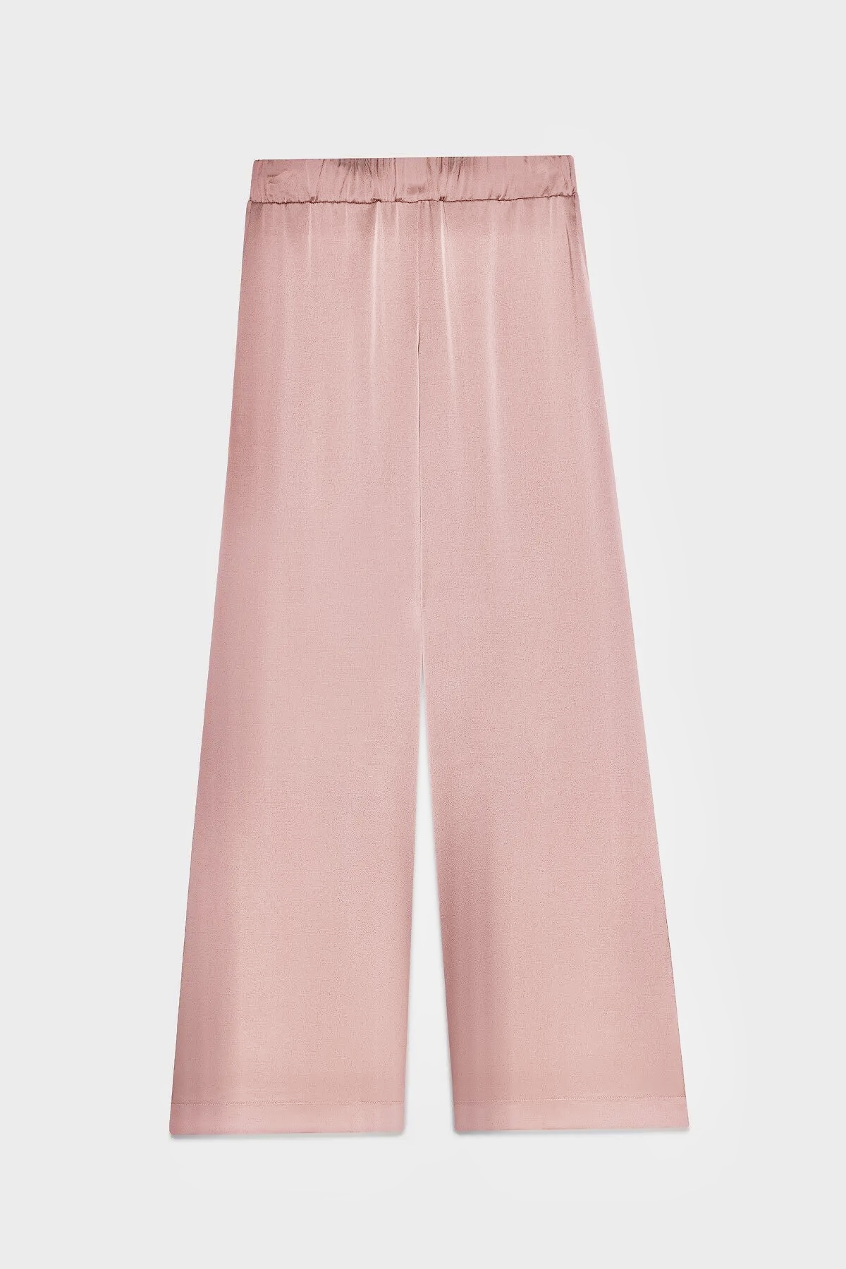 OttodÁme - Palazzo Trousers In Viscose Satin Quarzo - 4