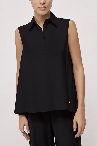 OttodÁme - Polo Style Top Nero