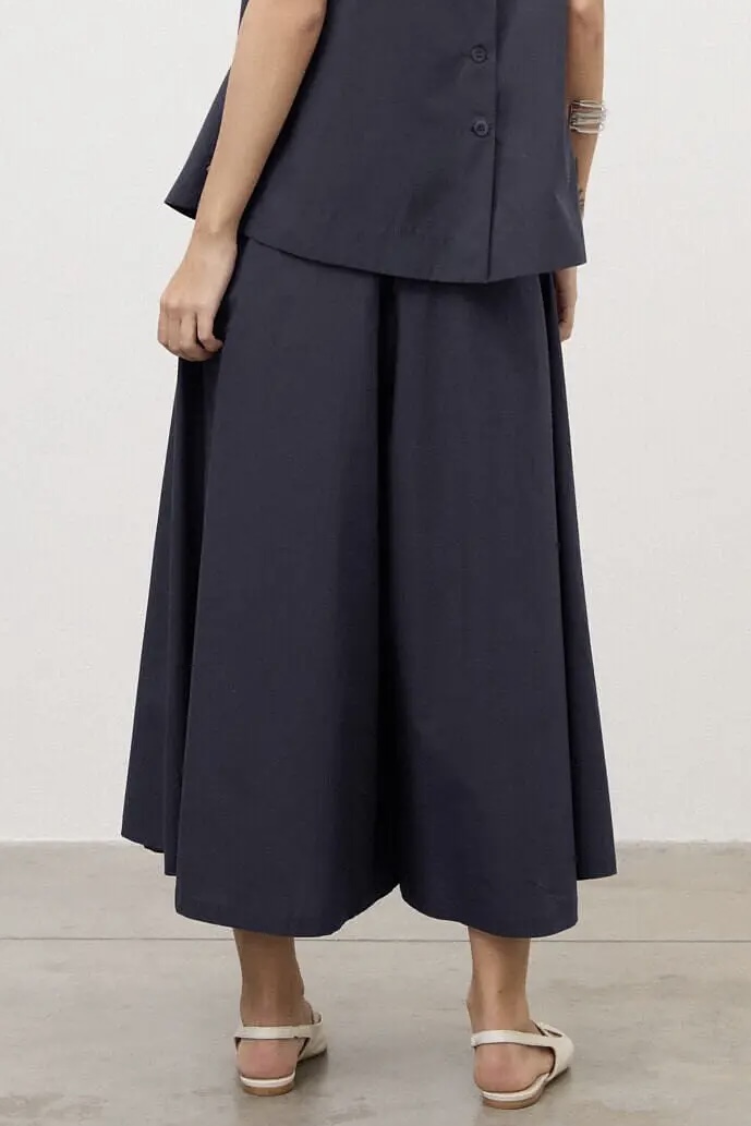 OttodÁme - Wide Culotte Trousers Night - 5