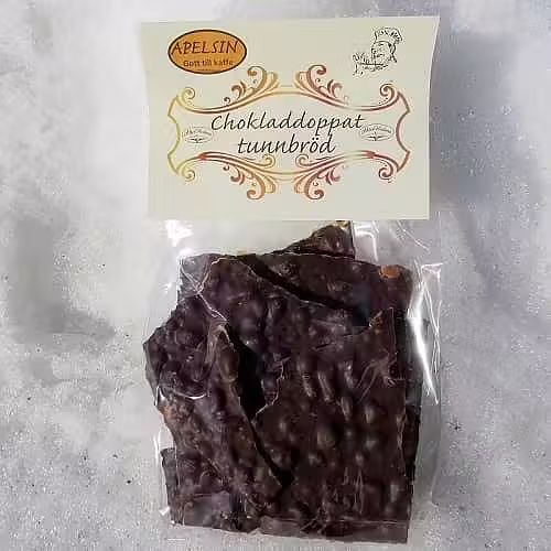 Chokladdoppat tunnbröd -apelsinchoklad