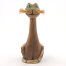 Dagny Zachrisson (1960s) Joyous Sitting Cat 22 cm