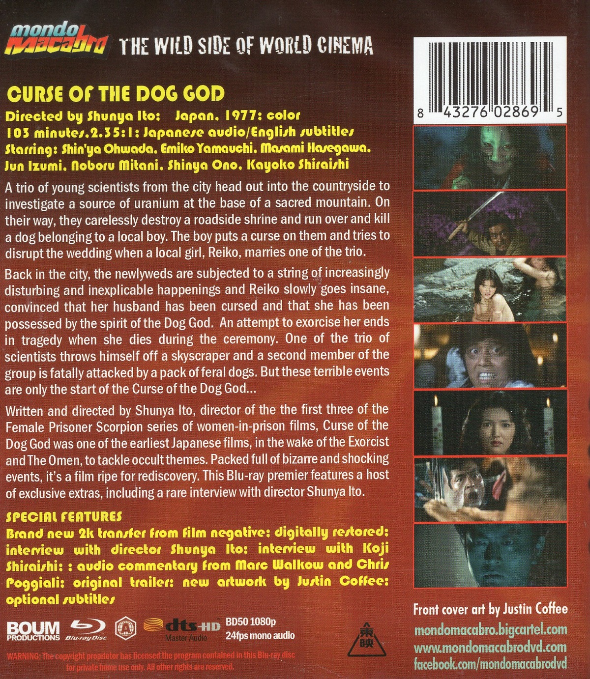 Curse of the Dog God (ej svensk text) (Blu-ray) (OBS! Region A) - 2
