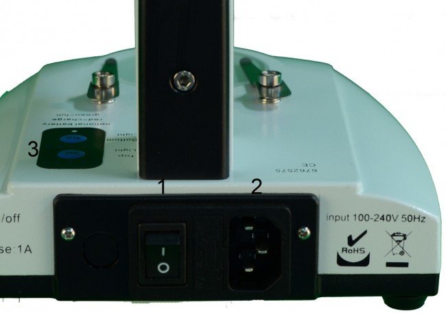 Stereolupp BMS-S-20-2L LED, 20x,  Inspektionsmikroskop - 2