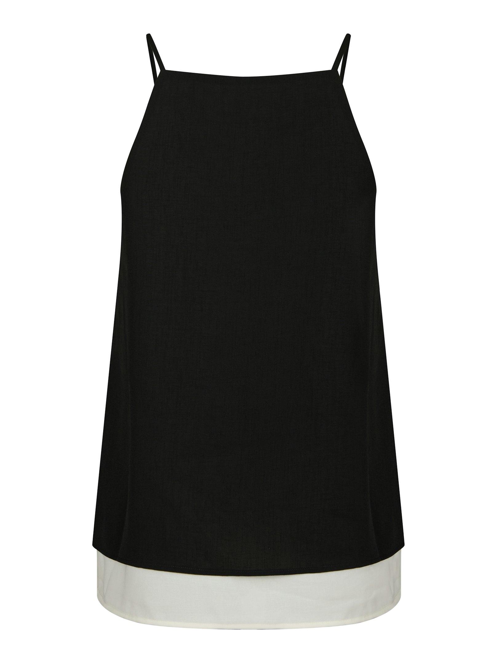 Toril Chiffon Top Black - 2