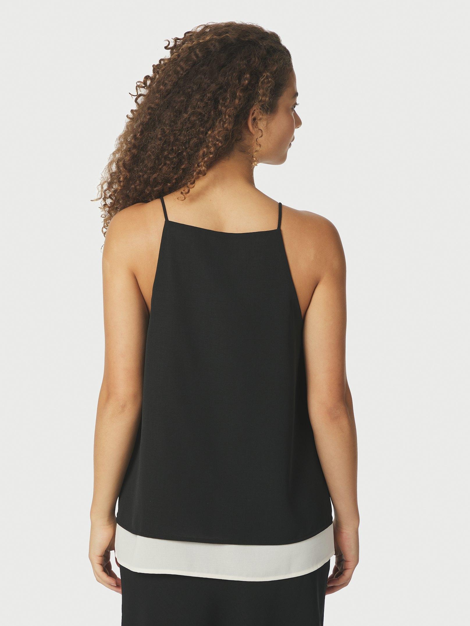 Toril Chiffon Top Black - 4