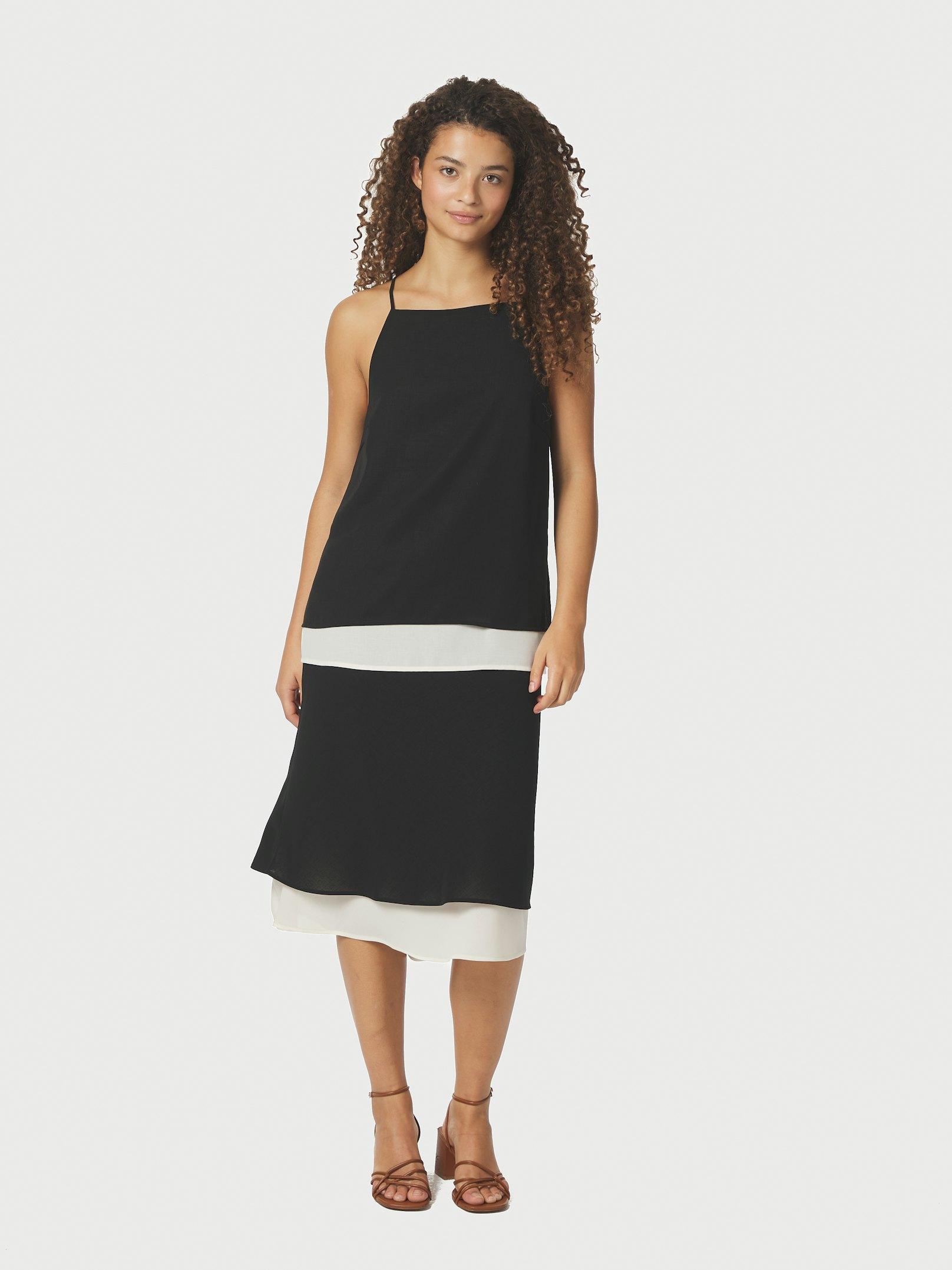 Toril Chiffon Top Black - 5