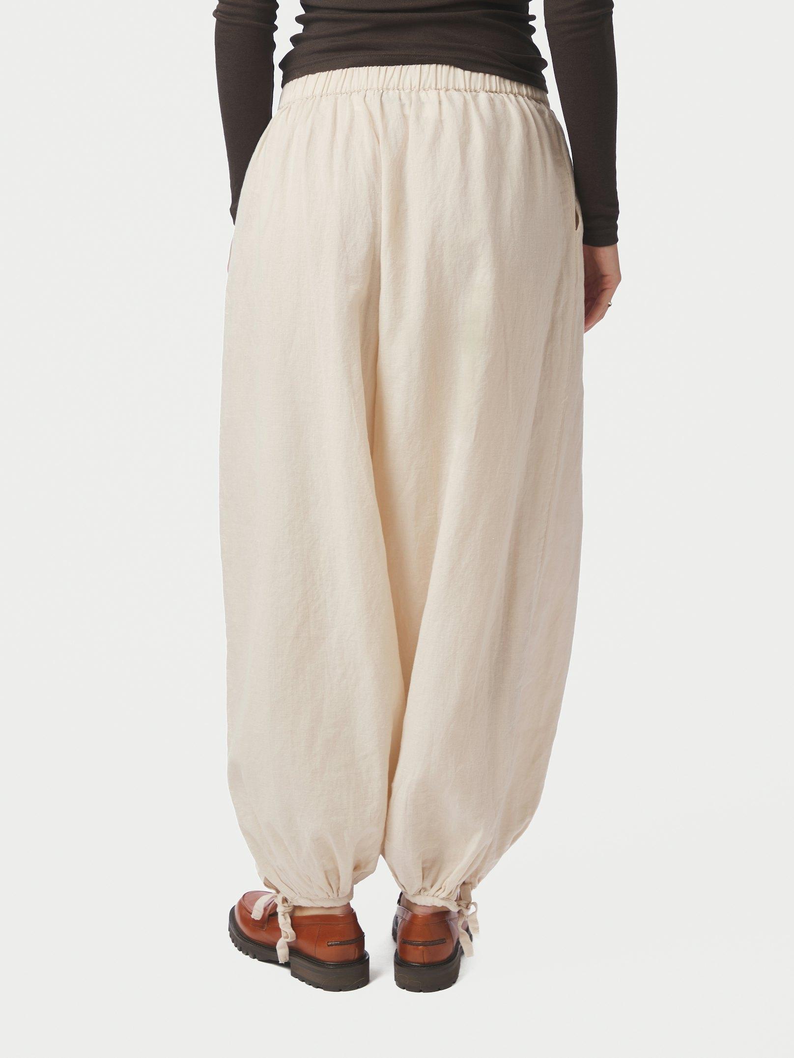Roxane Balloon Linen Pants Sand - 4