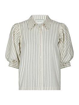 Etta Slim Stripe Shirt Off White
