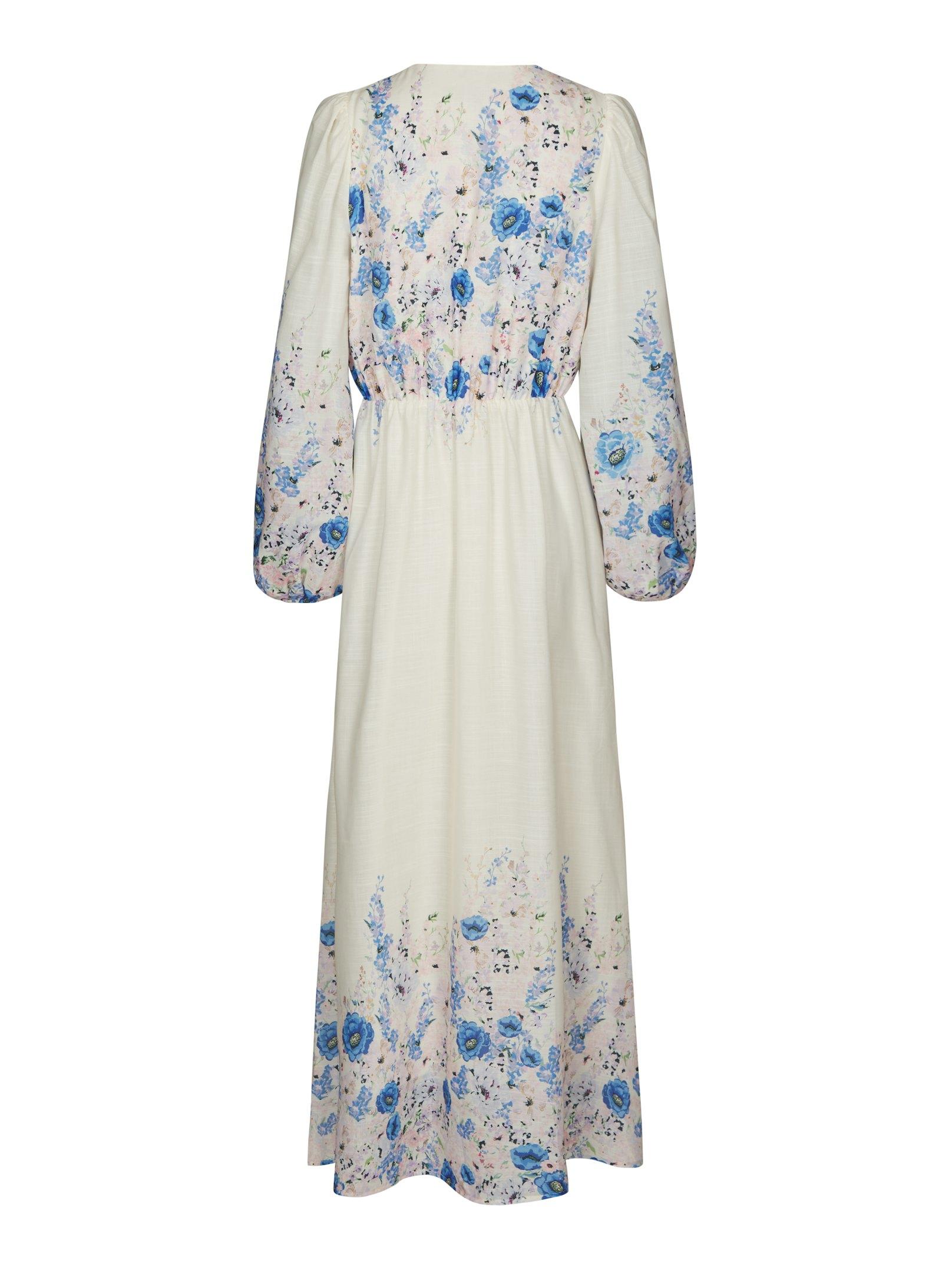 Silfi Flower Print Dress Blue - 2