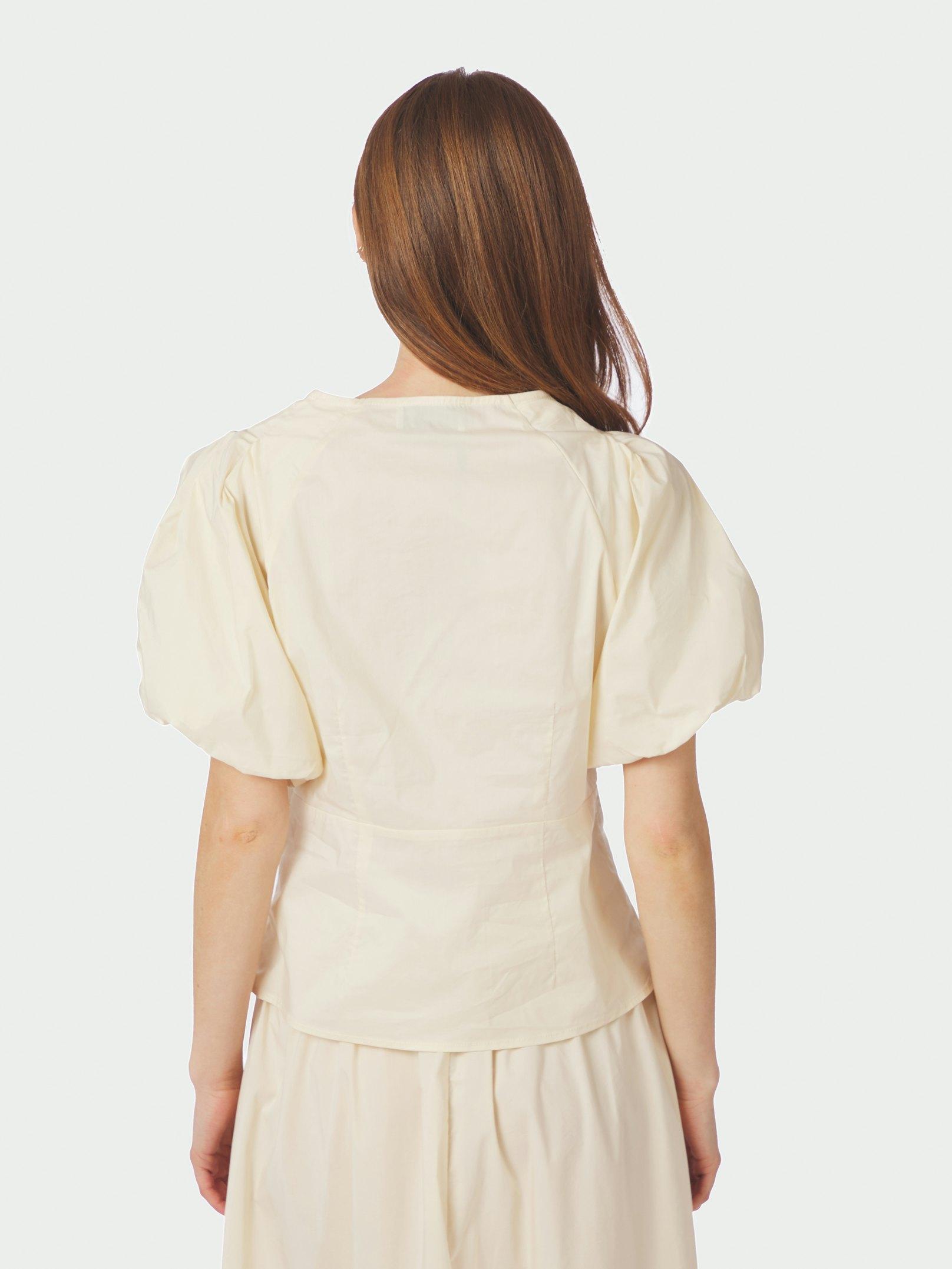 Irina Poplin Blouse Butter Yellow - 4