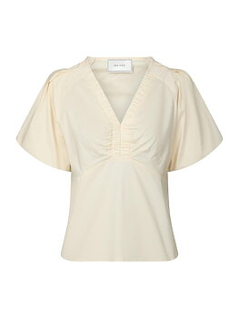 Irina Poplin Blouse Butter Yellow