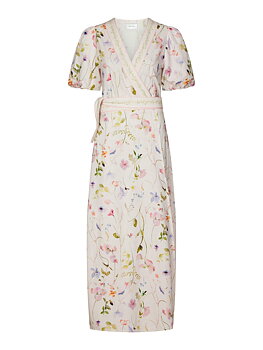 Clarine Flower Dress Off White